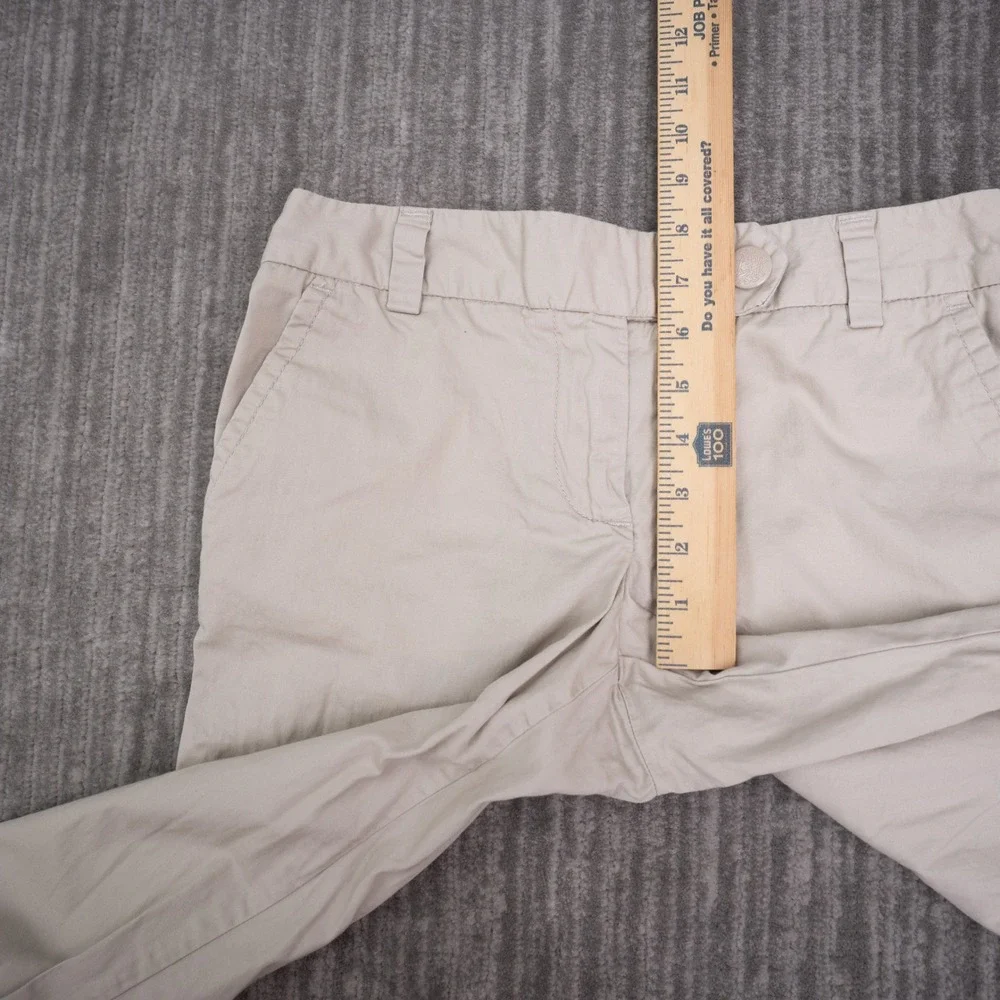 J.Crew Broken-In Chino Pants Womens 28 Beige Excellent Wide Leg Weathered Twill
